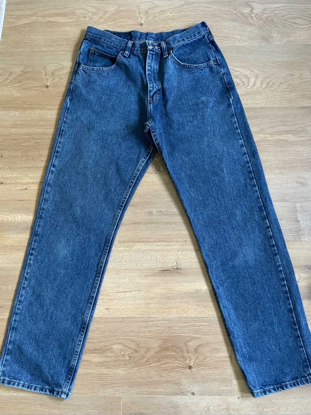 Wrangler Vintage Men’s Jeans 30x32 Fits 28 Straight Leg Classic Denim